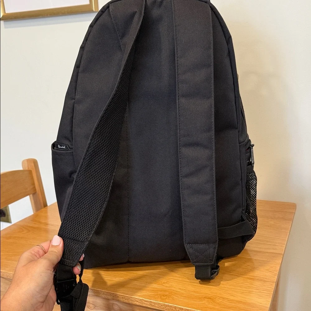 Herschel Black Diaper Bag/Backpack and changing pad